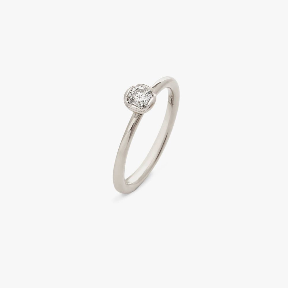 Marguerite 18ct White Gold Solitaire 0.25ct Engagement Ring | Annoushka jewelley